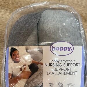 Boppy Nursing Support Pillow in White and Purple